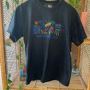 Vintage Disney Black T-Shirt with Colorful Print